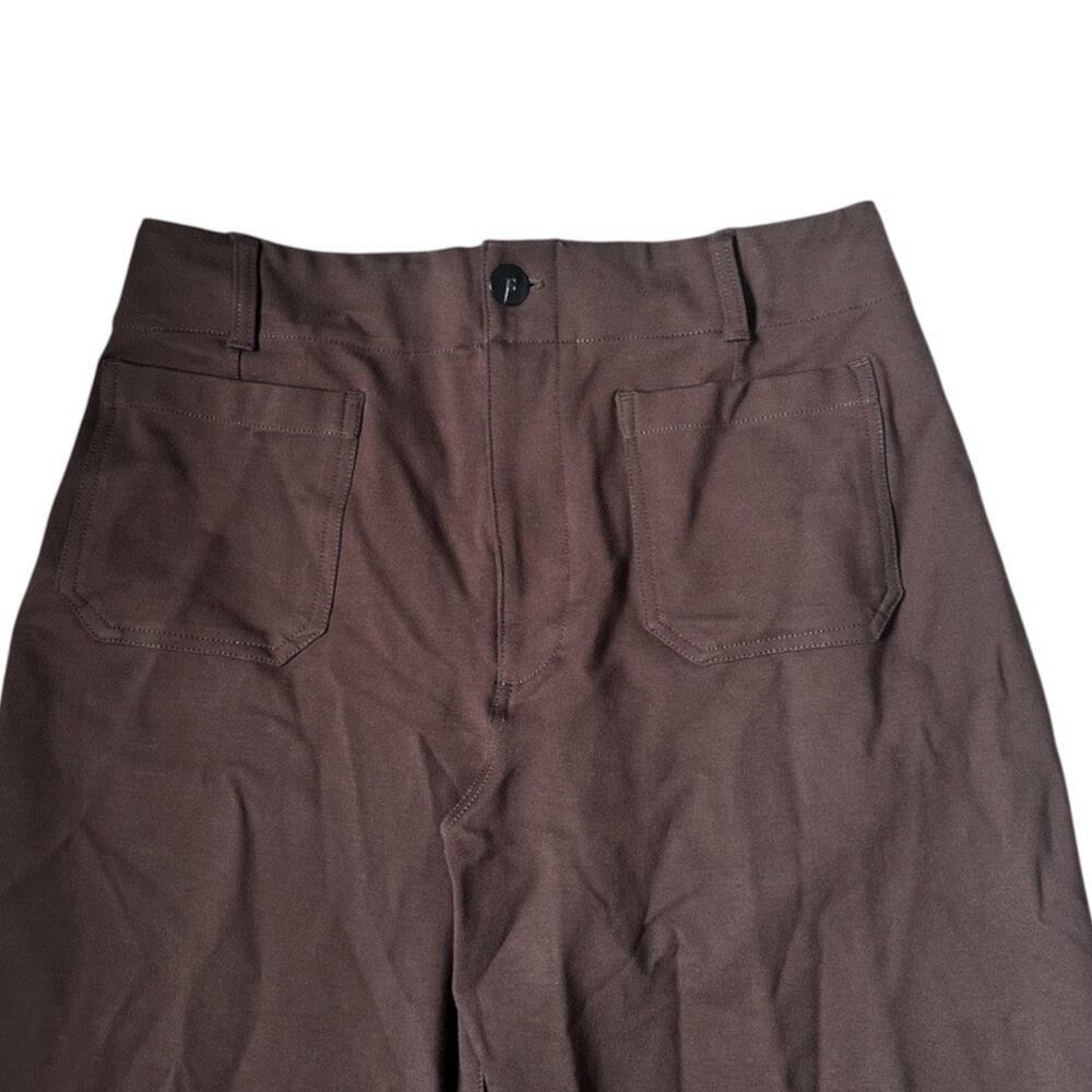 Maeve Anthropologie The Colette High-Rise Wide-Leg Pants Size 32 Brown | 29-21 - Picture 5 of 9
